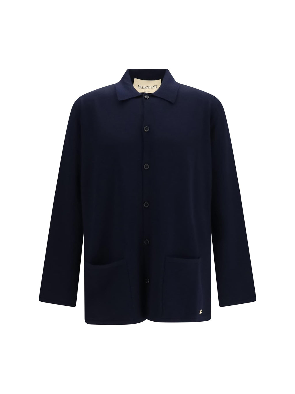 Valentino Men Wool Cardigan With Vlogo
