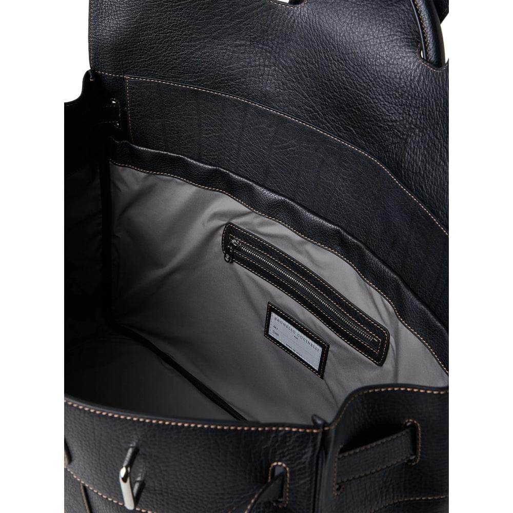 Brunello Cucinelli Black Luggage & Holdalls Men
