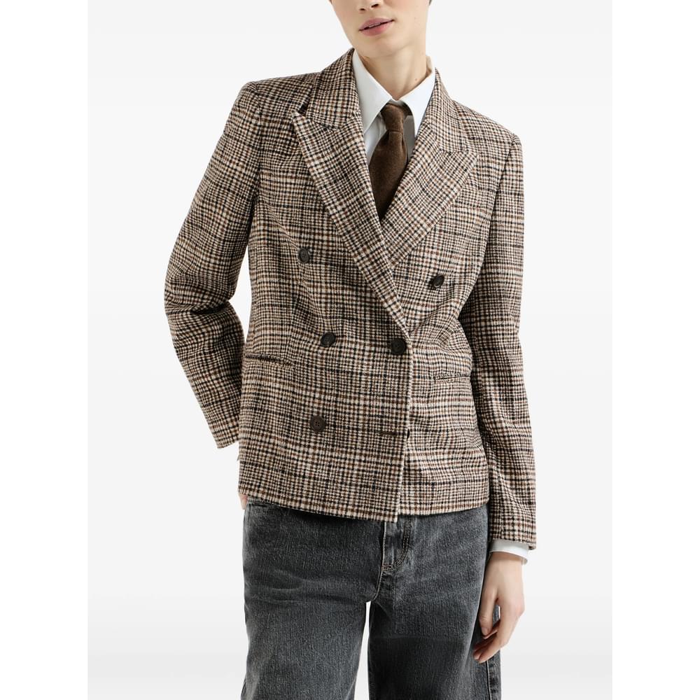 Brunello Cucinelli Brown Jackets - Blazers Women