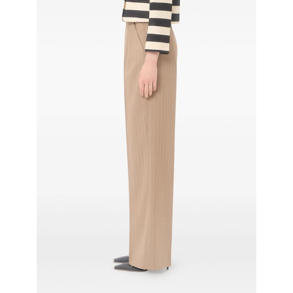 Valentino Neutrals Trousers - Straight Trousers Women