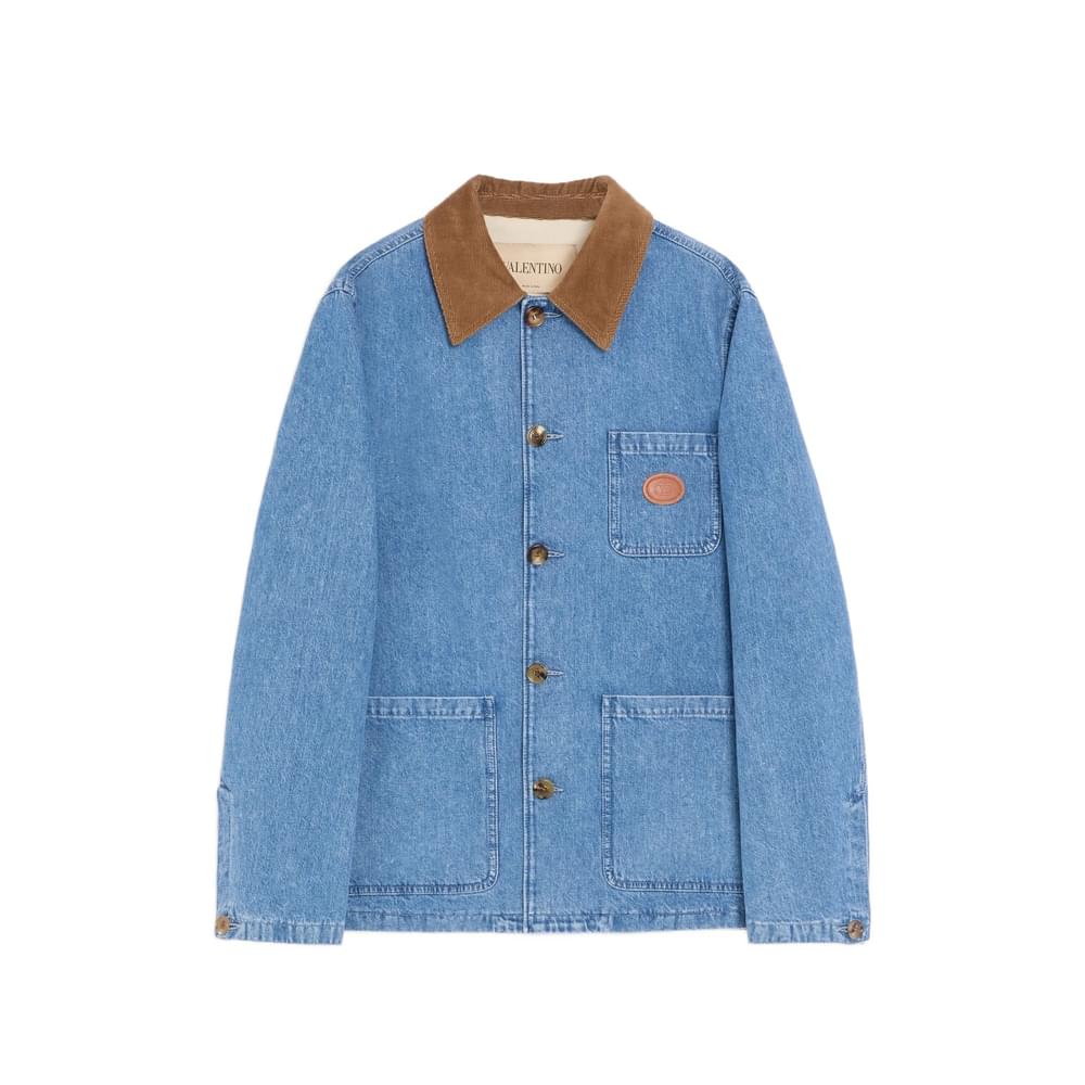 Valentino Blue Jackets - Denim Jackets Men