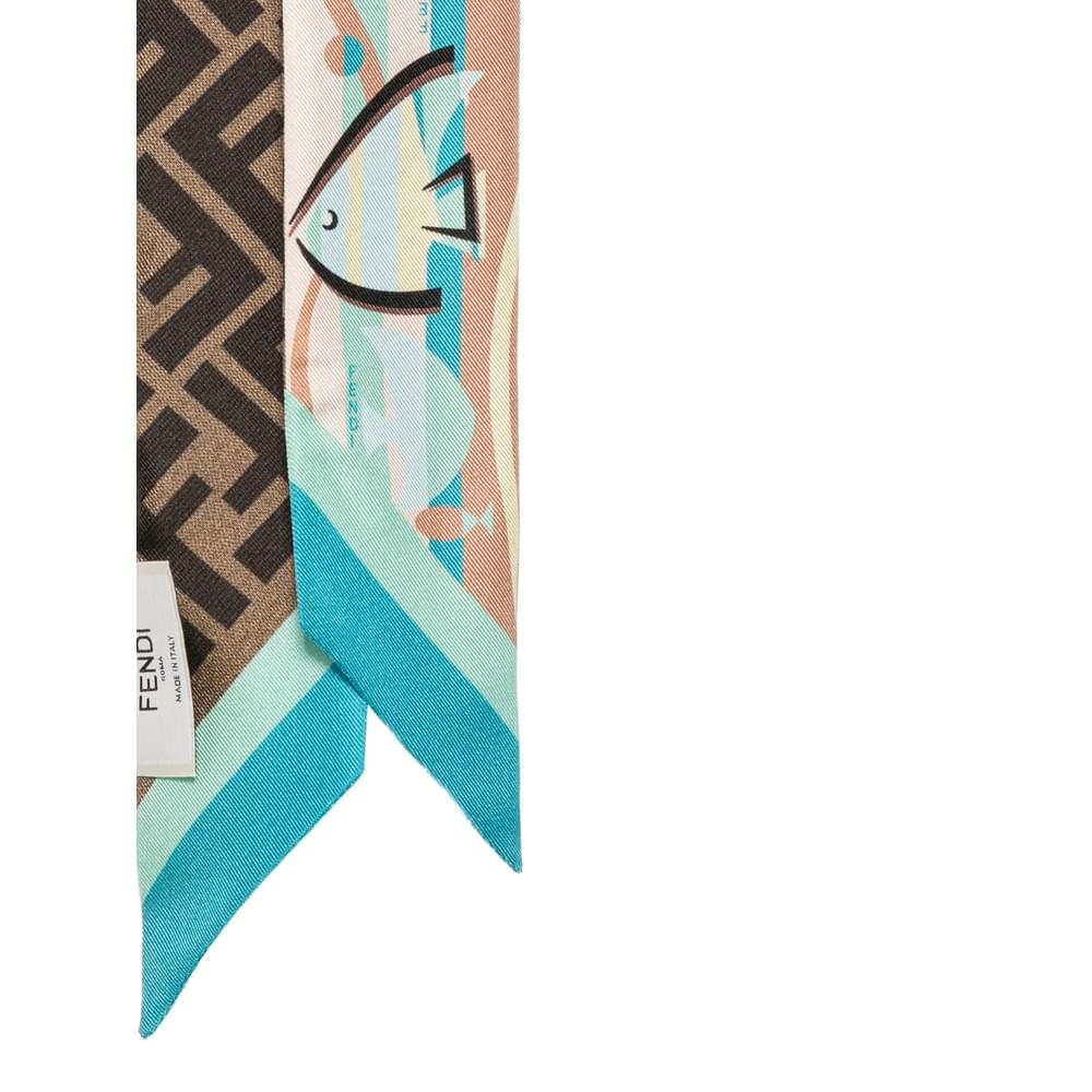 Fendi Blue Scarves Women