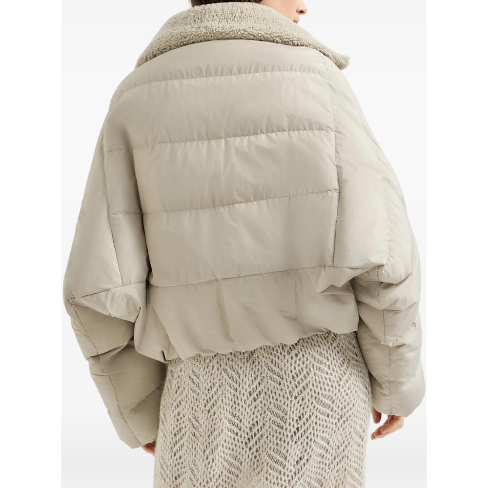 Brunello Cucinelli Neutrals Jackets - Puffer Jackets Women