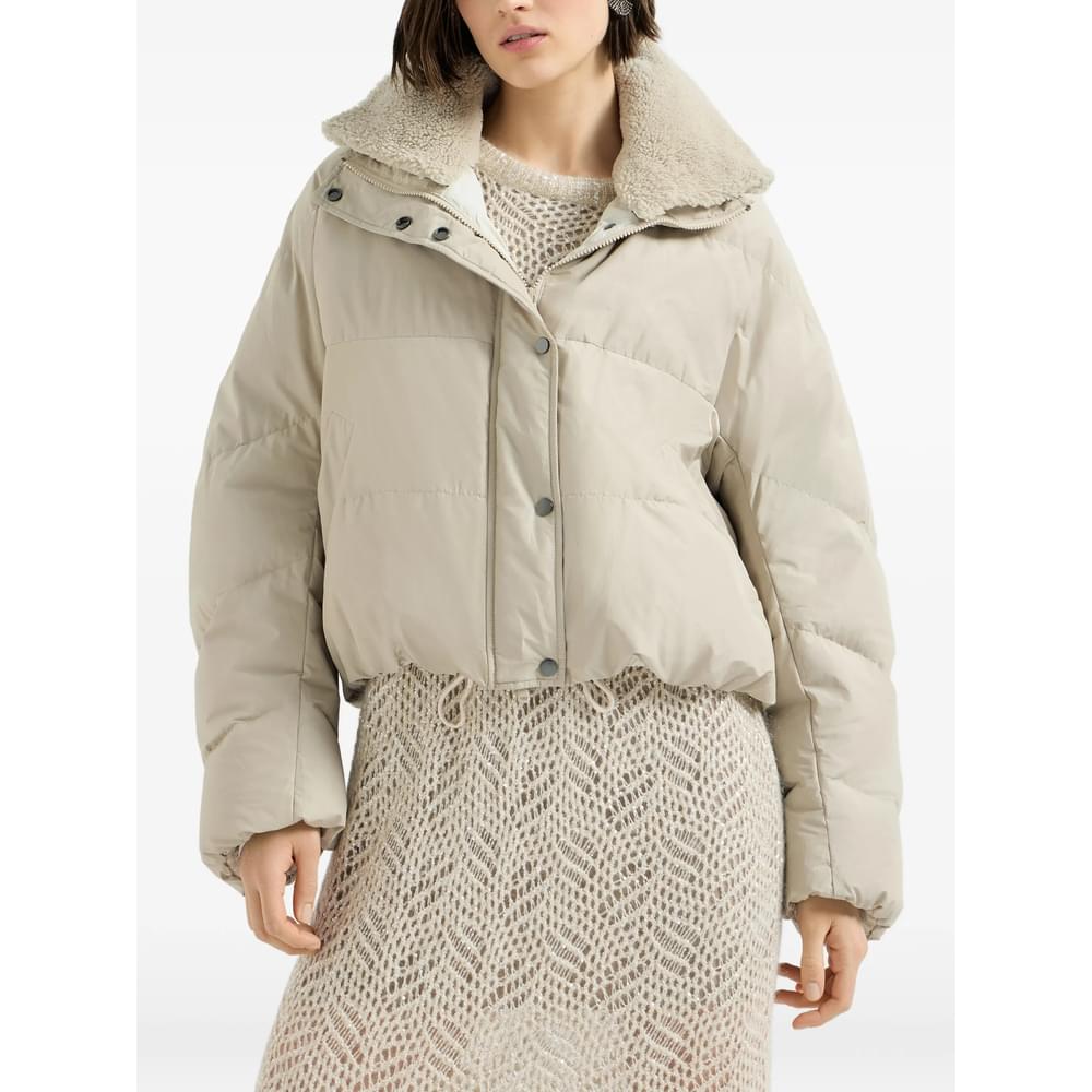Brunello Cucinelli Neutrals Jackets - Puffer Jackets Women