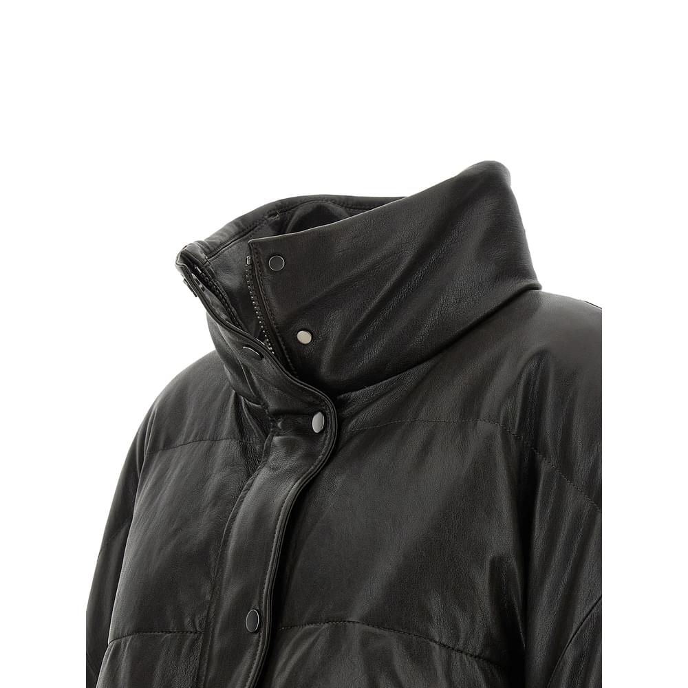 Brunello Cucinelli Brown Jackets - Leather Jackets Women