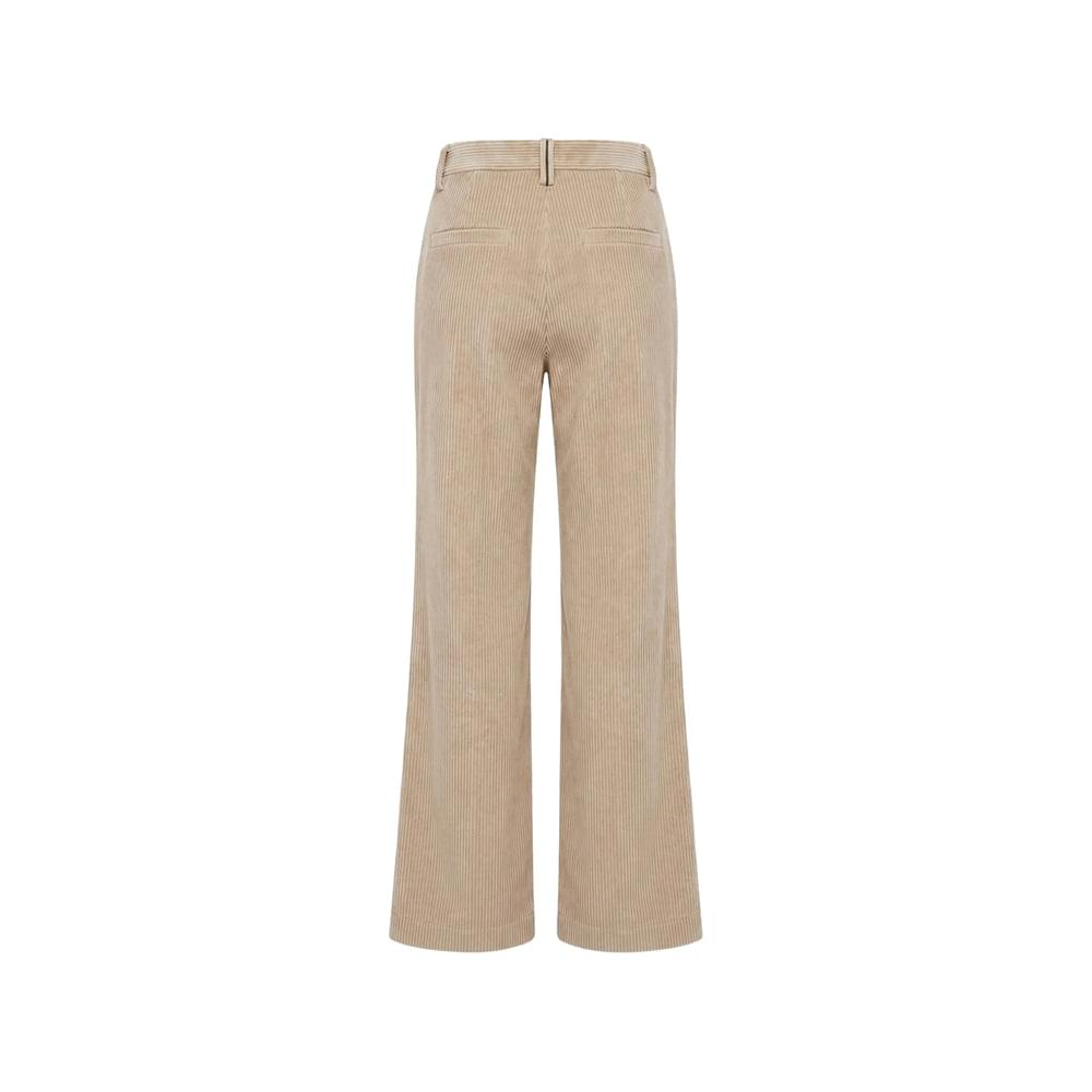 Brunello Cucinelli Neutrals Trousers - Straight Trousers Women