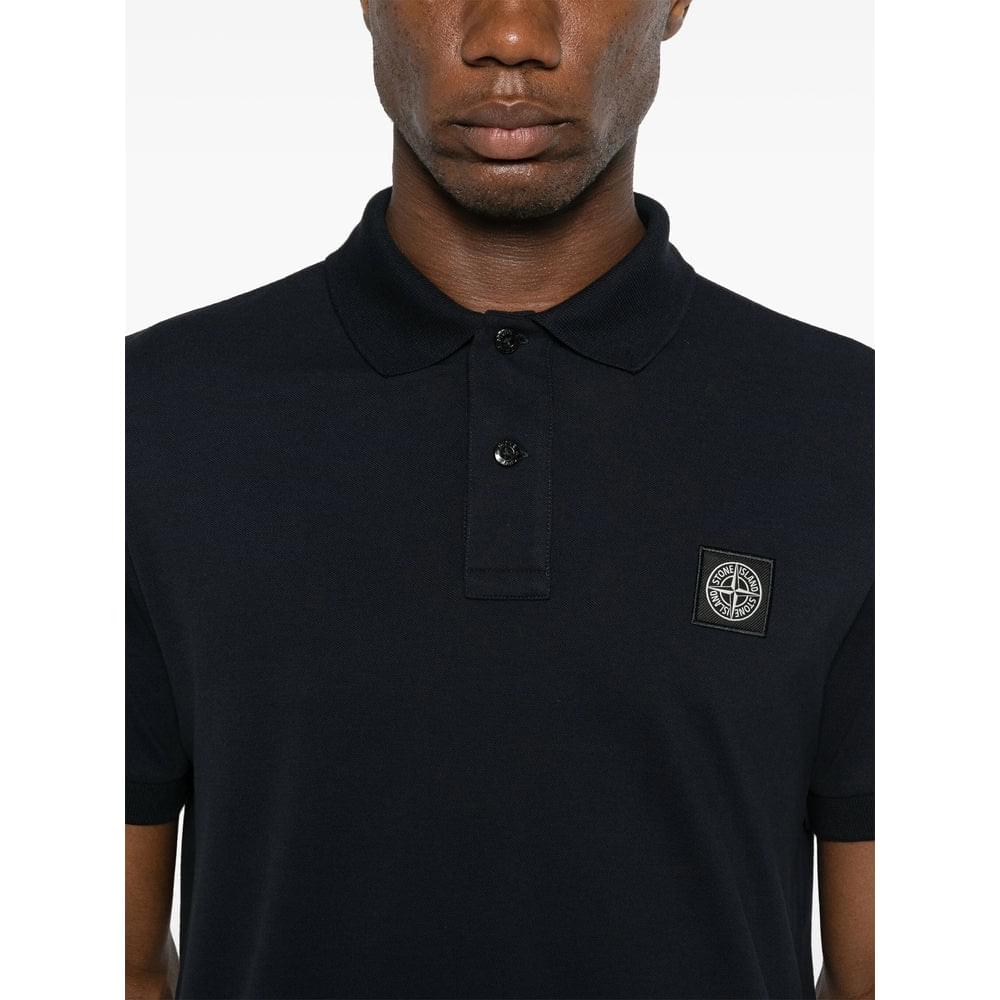 Stone Island Blue Polo Shirts Men