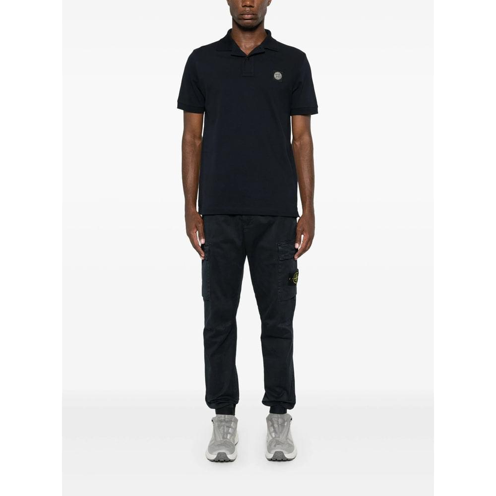 Stone Island Blue Polo Shirts Men