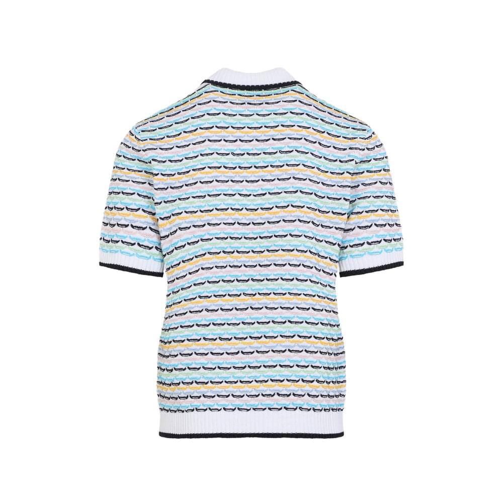 Casablanca White Polo Shirts Men