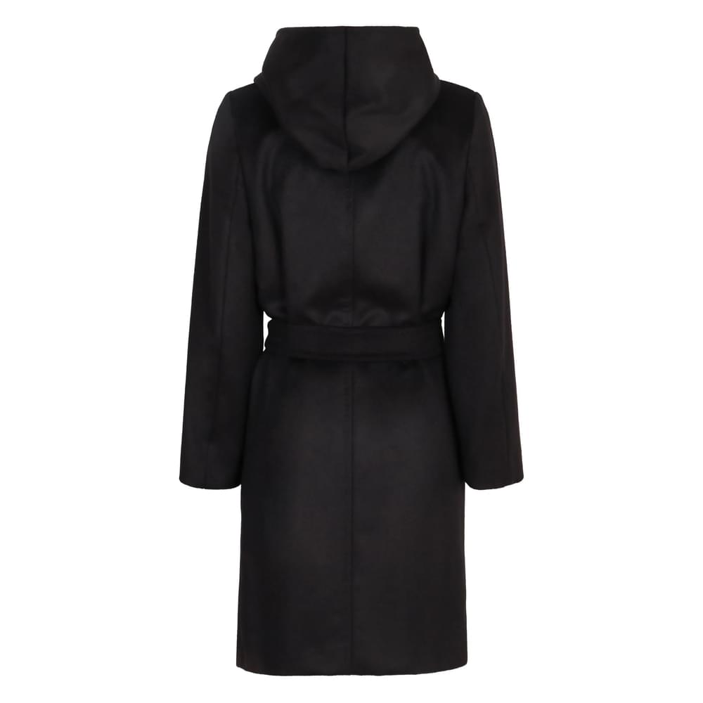 Max Mara Studio Black Coats - Double Breasted & Peacoats Women