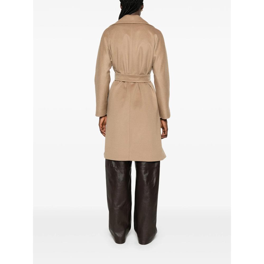 Max Mara Studio Neutrals Coats - Single Breasted Coats Women