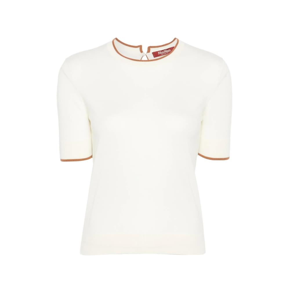 Max Mara Studio White Tops - T-Shirts & Jerseys Women