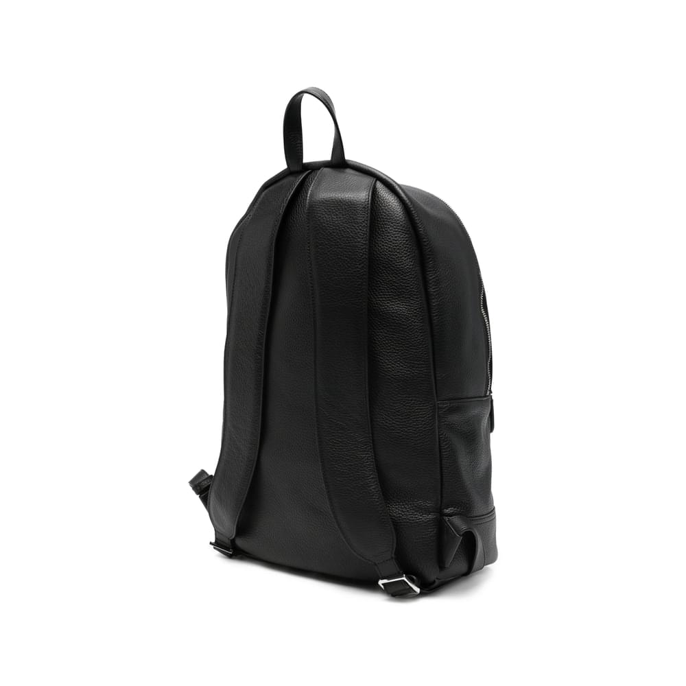 Santoni Black Backpacks Men