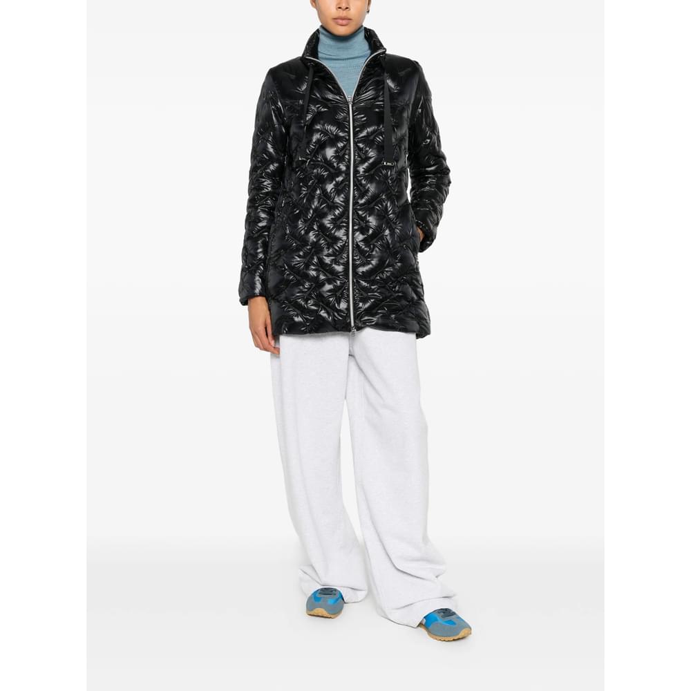 Herno Black Coats - Single Breasted Coats Women
