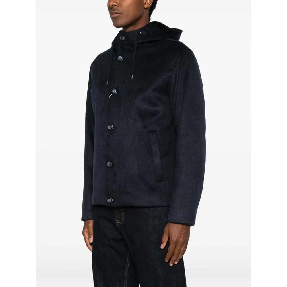 Herno Blue Jackets - Hooded Jackets Men