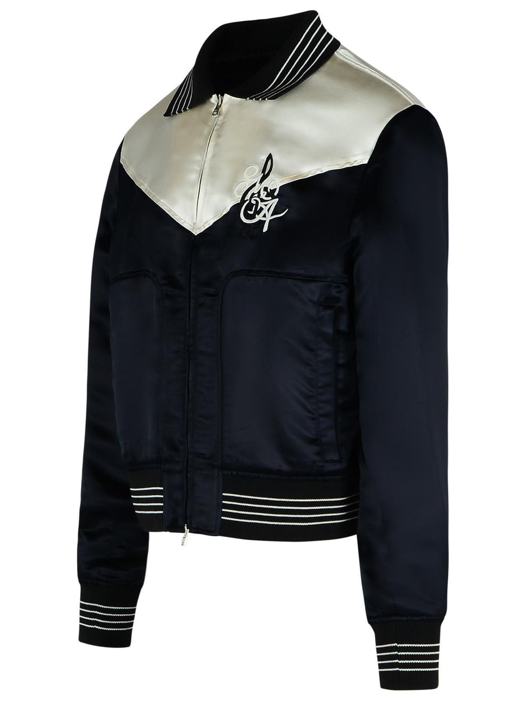 Amiri 'Music' Black Polyester Blend Bomber Jacket Men