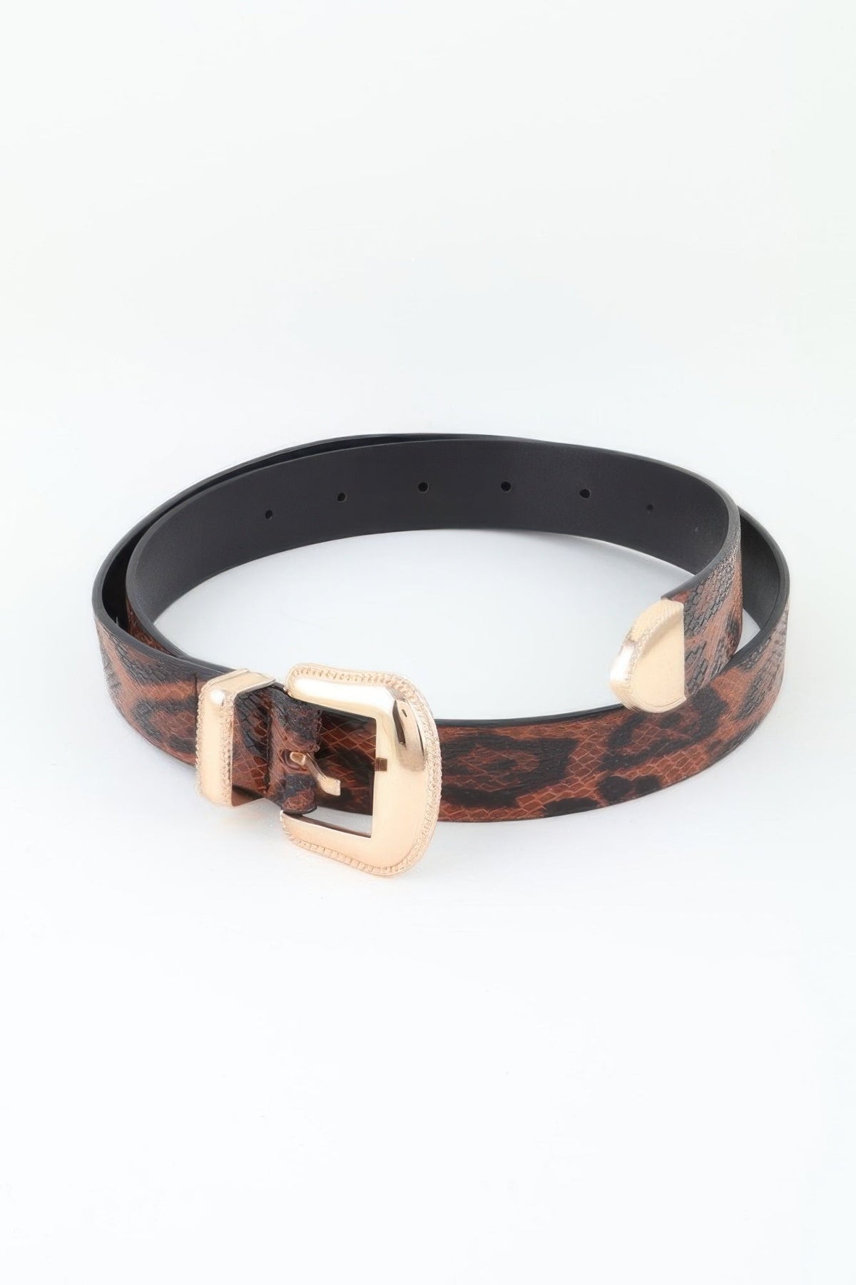 Wild Luxe Two Buckle Leopard Belt