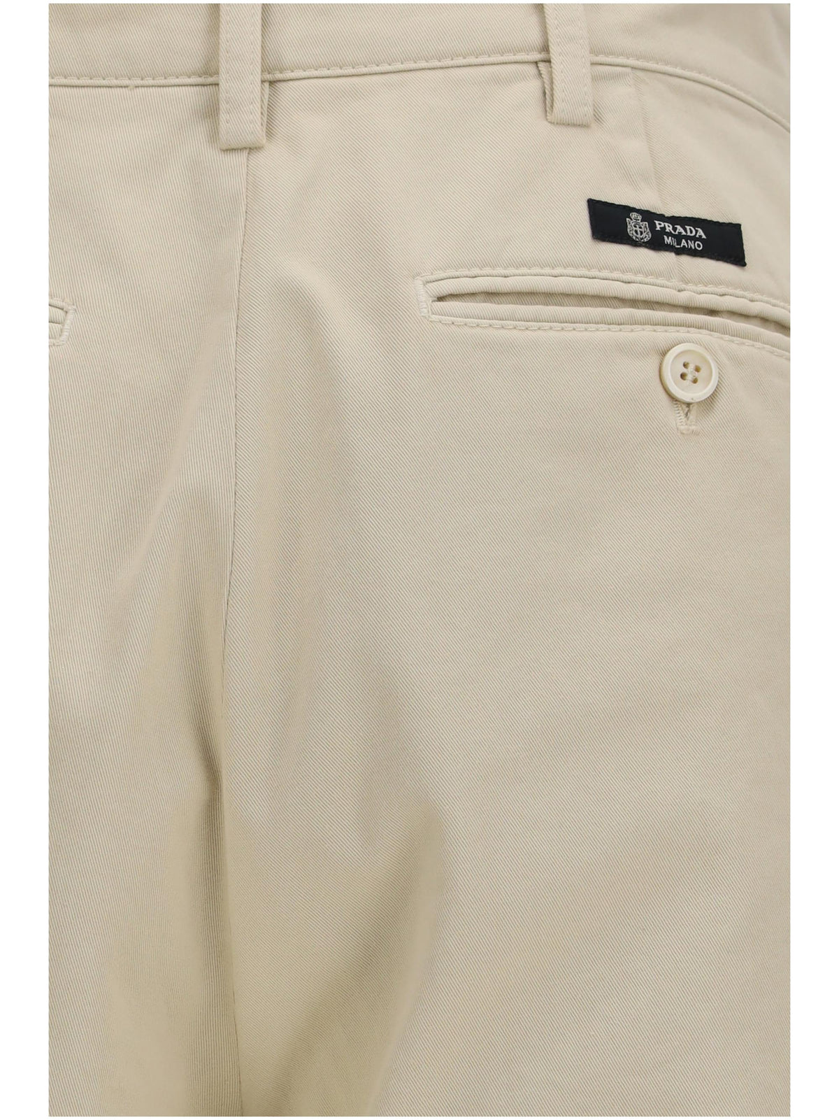 Prada Men Straight-Leg Cotton Pants