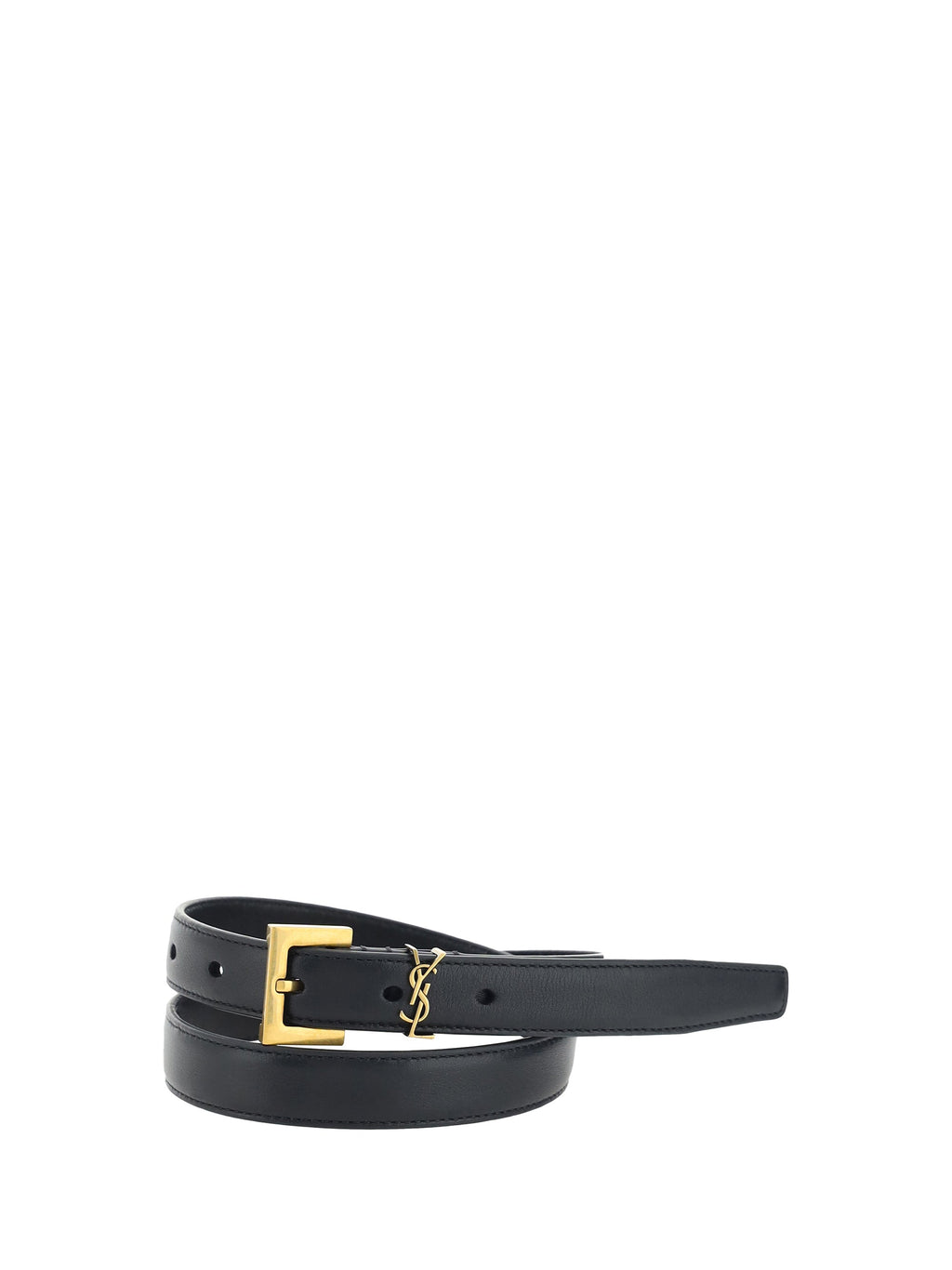 Saint Laurent Women Cassandre Slim Belt