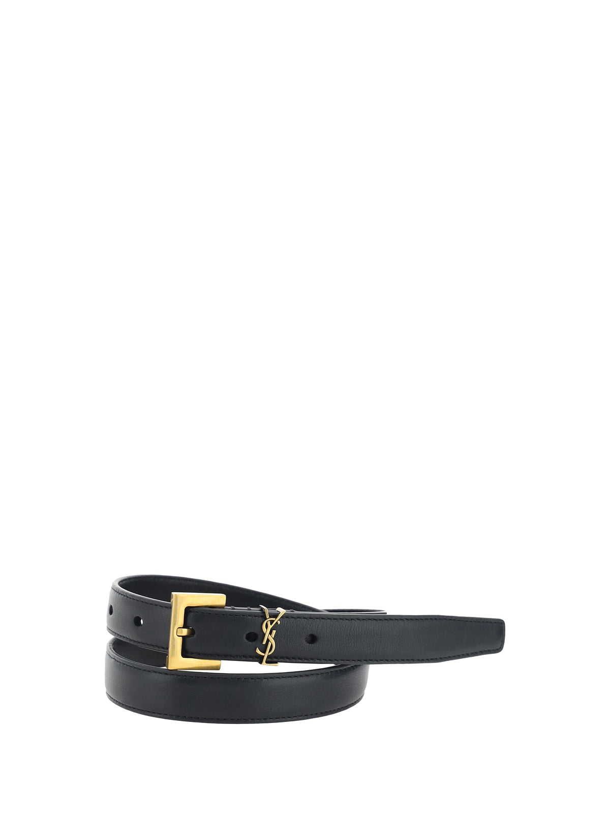Saint Laurent Women Cassandre Slim Belt