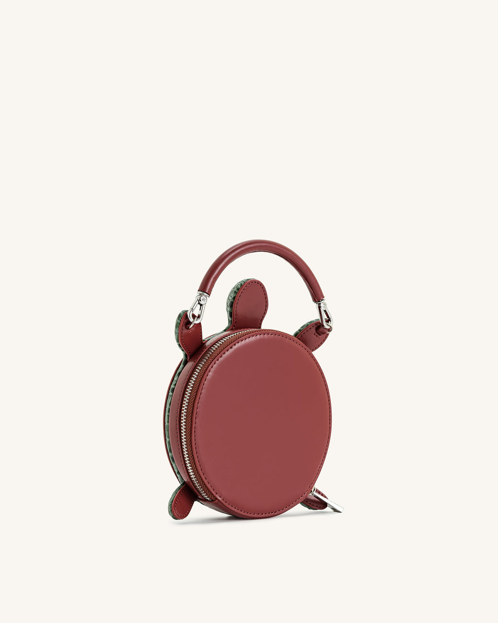 Ava Turtle Shape Handbag - Brown