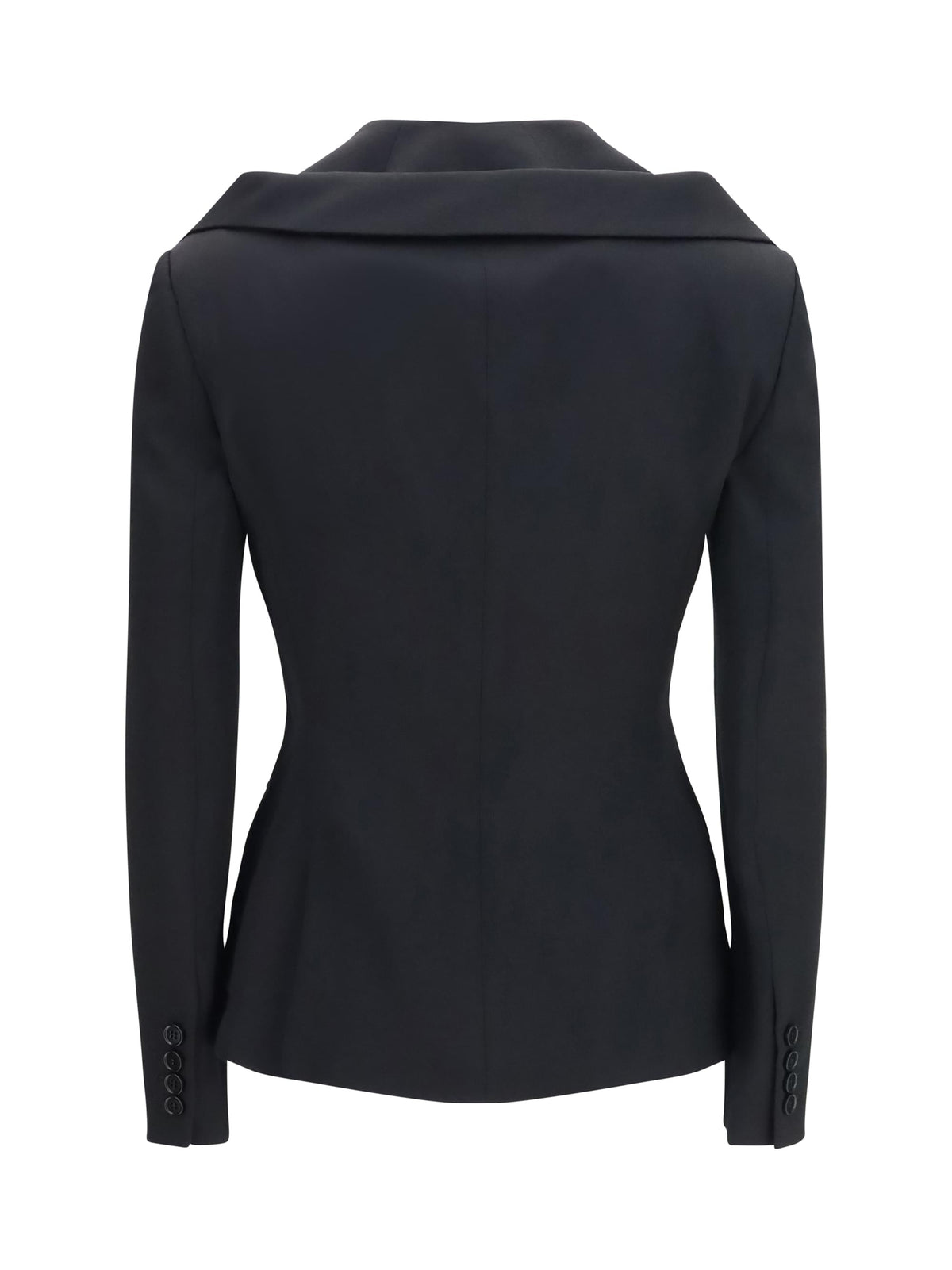 Alexander Mcqueen Women Structured Off-Shoulder Jacket With Harness Details