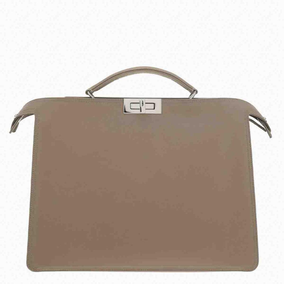 Fendi Beige Peekaboo Iseeu Medium Bag In Nylon Men