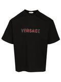 Versace Men T-Shirt With Embroidered Logo