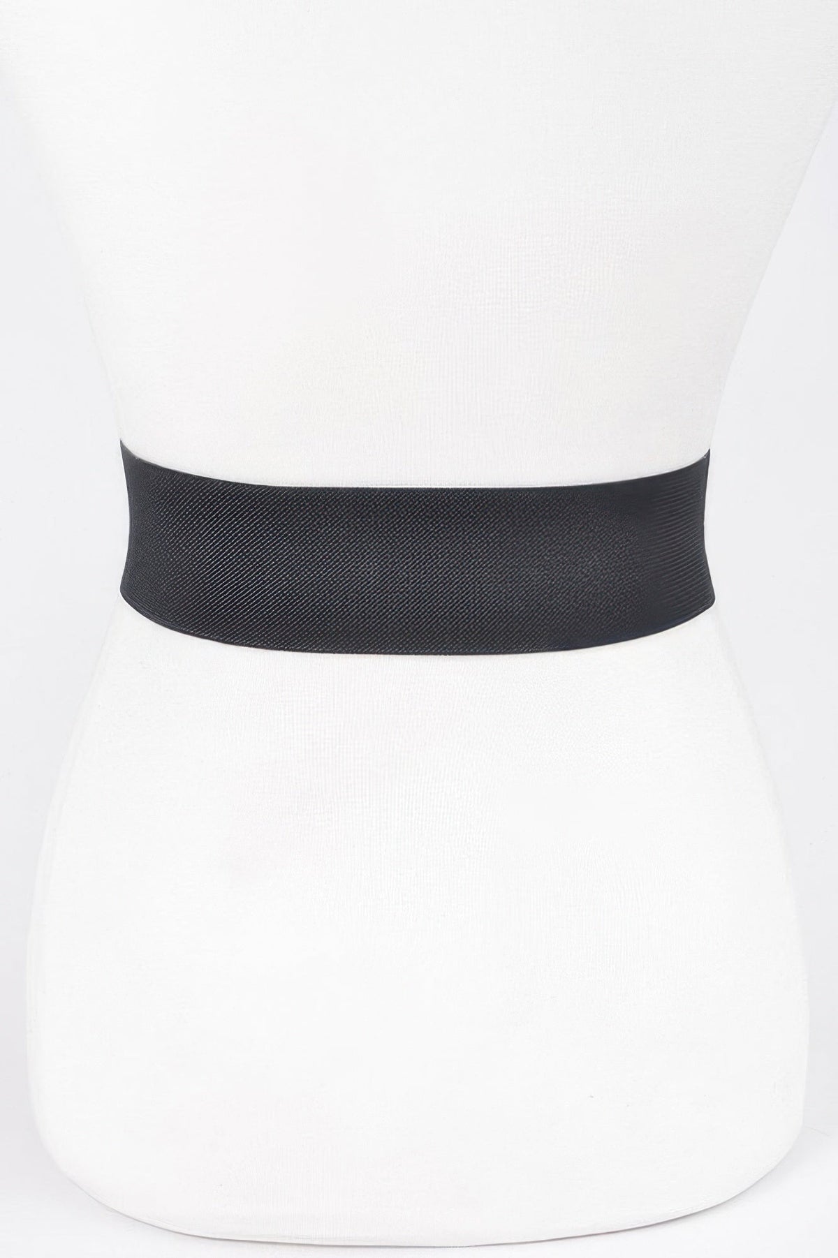 Rhinestone Buckle Plus Size Elastic Belt