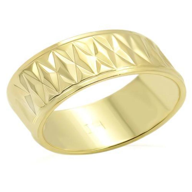 Gold Brass Ring with No Stone
