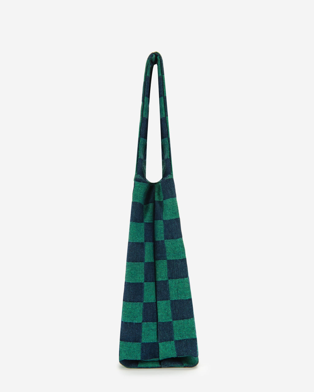 Molly Checkerboard Market Bag - Jungle Green