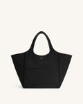Eliana Nylon Tote Bag - Black