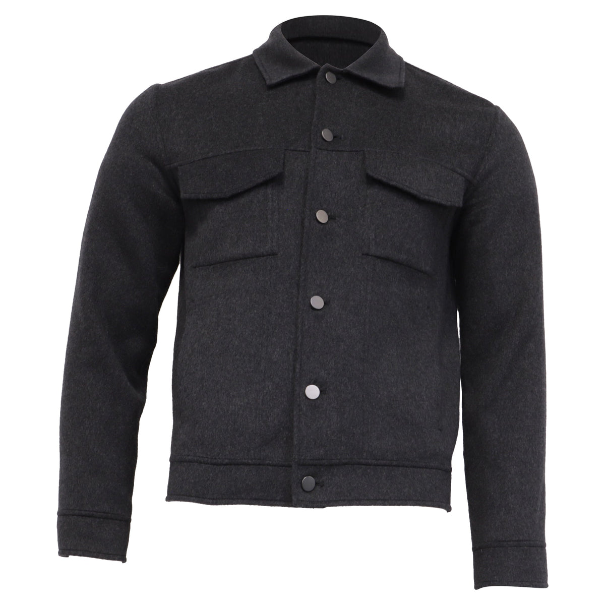 Theory Trucker Jacket in Grey Wool
