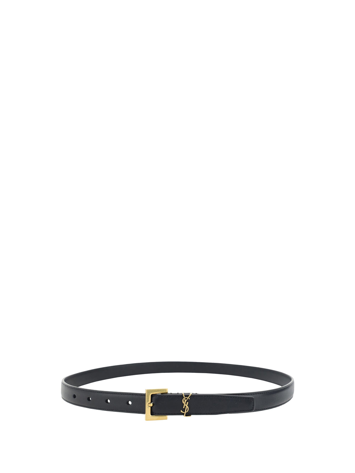 Saint Laurent Women Cassandre Slim Belt