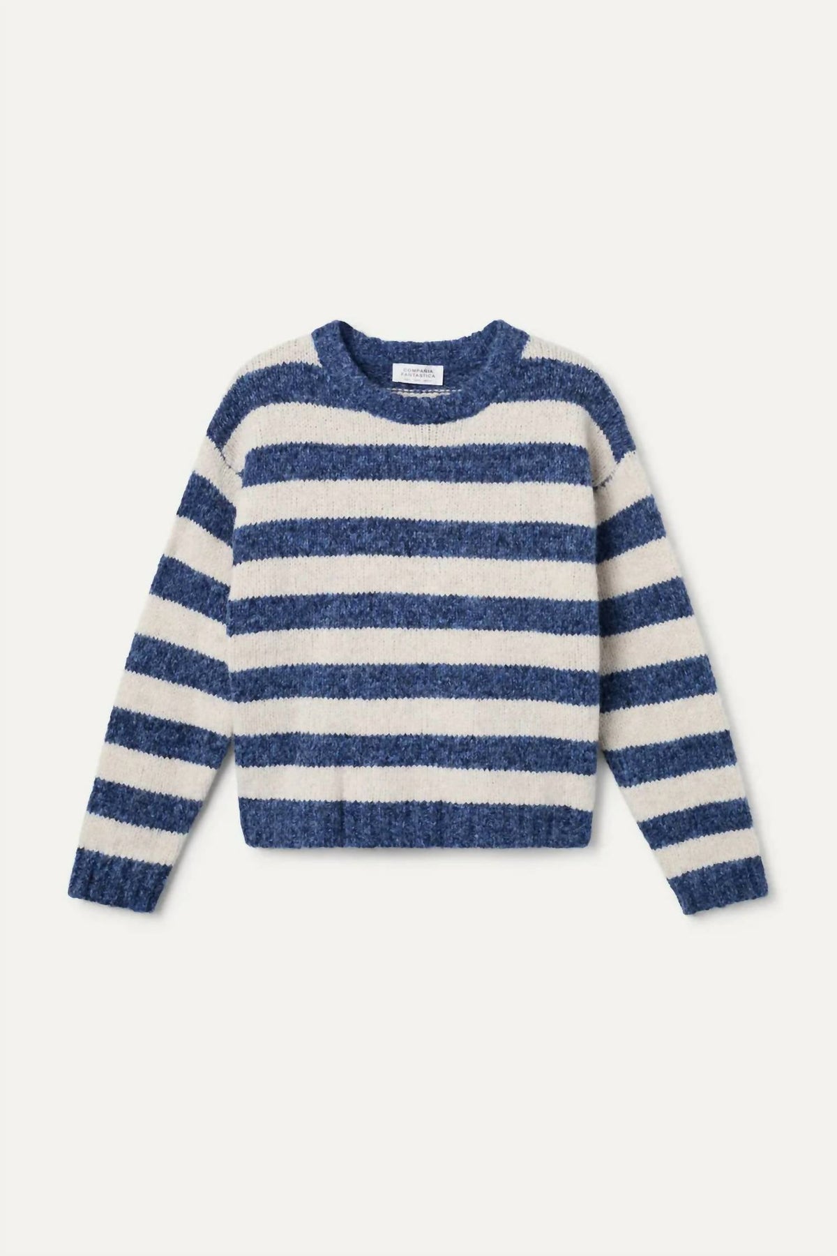 Rugby Stripe Sweater In Blue