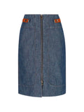 Fendi Women `Chambray` Denim Skirt