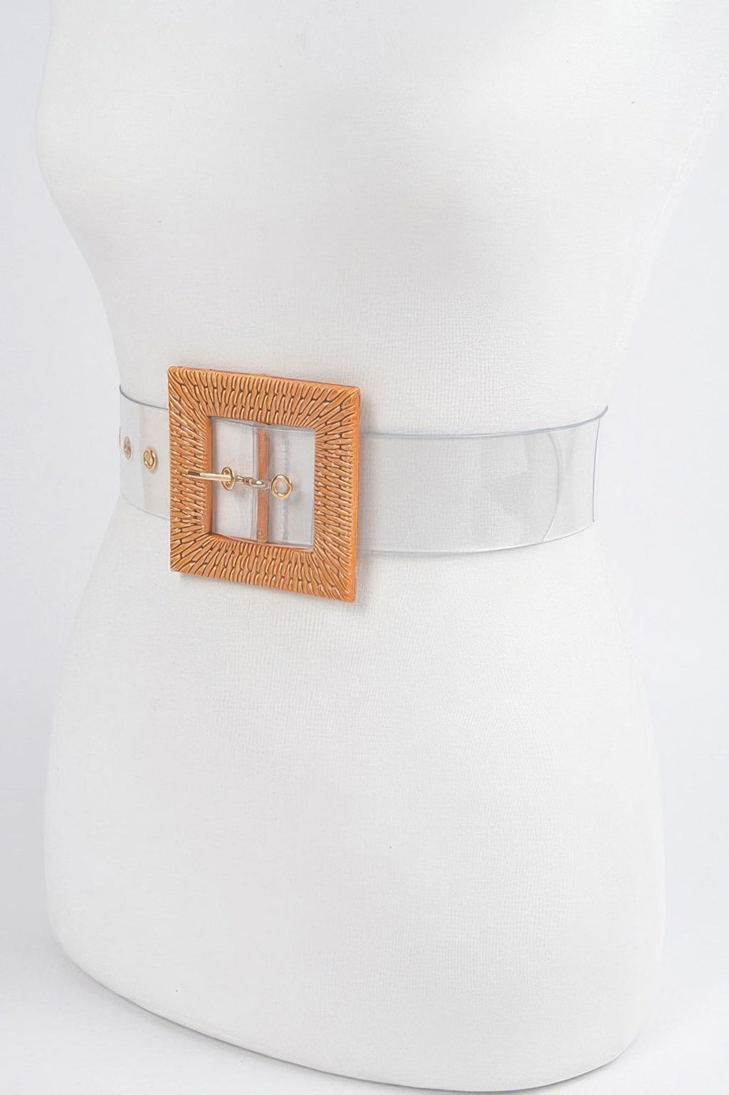 Faux Bamboo Buckle Belt