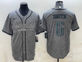 Men's Philadelphia Eagles DeVonta Smith #6 Gray Player jersey Joint Edition