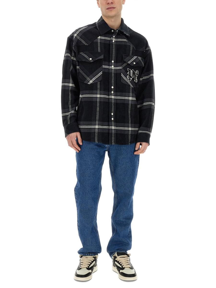 Palm Angels Men Monogram Shirt