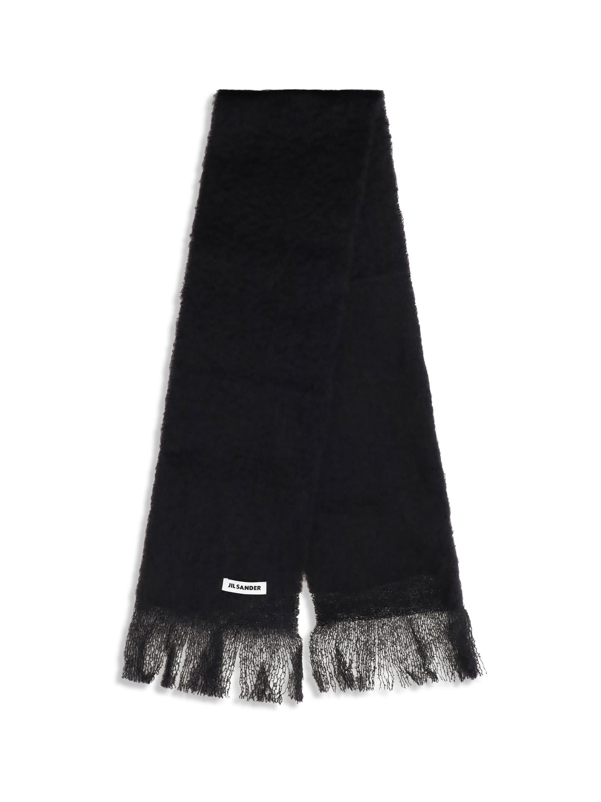 Jil Sander Women Wool Scarf With Logo