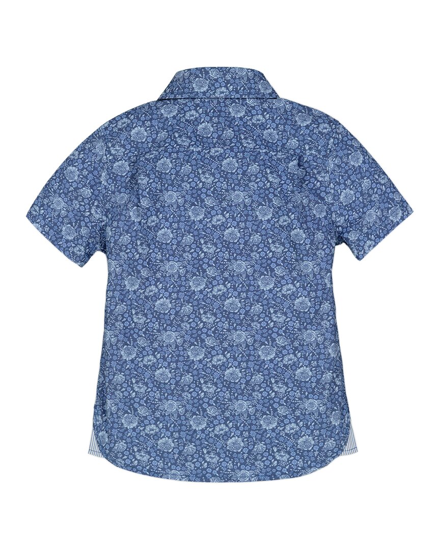 Hope & Henry Poplin Short Sleeve Shirt
