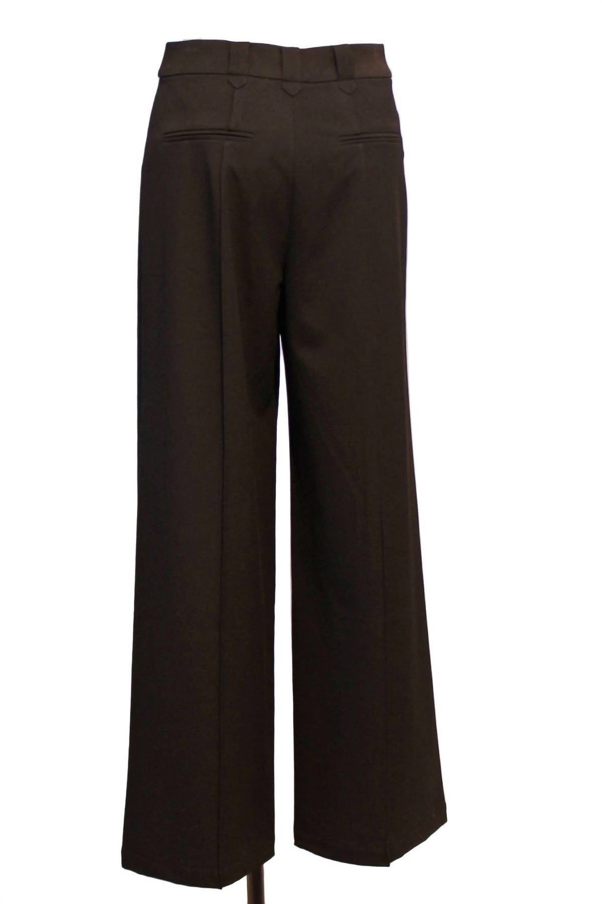 Women's Wide Leg Trouser Pant In Black