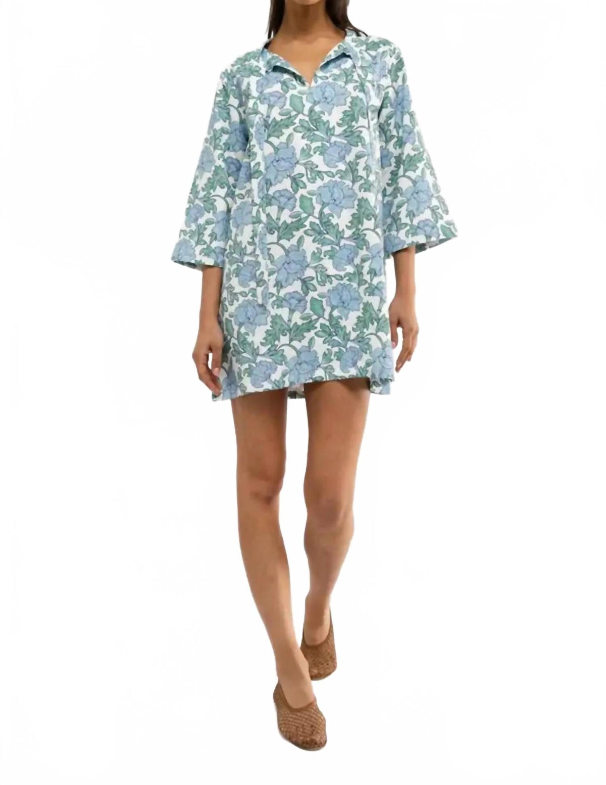 Phoebe Dress In Coastal Garden