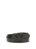 Valentino Garavani Men Vlogo Signature Leather Belt