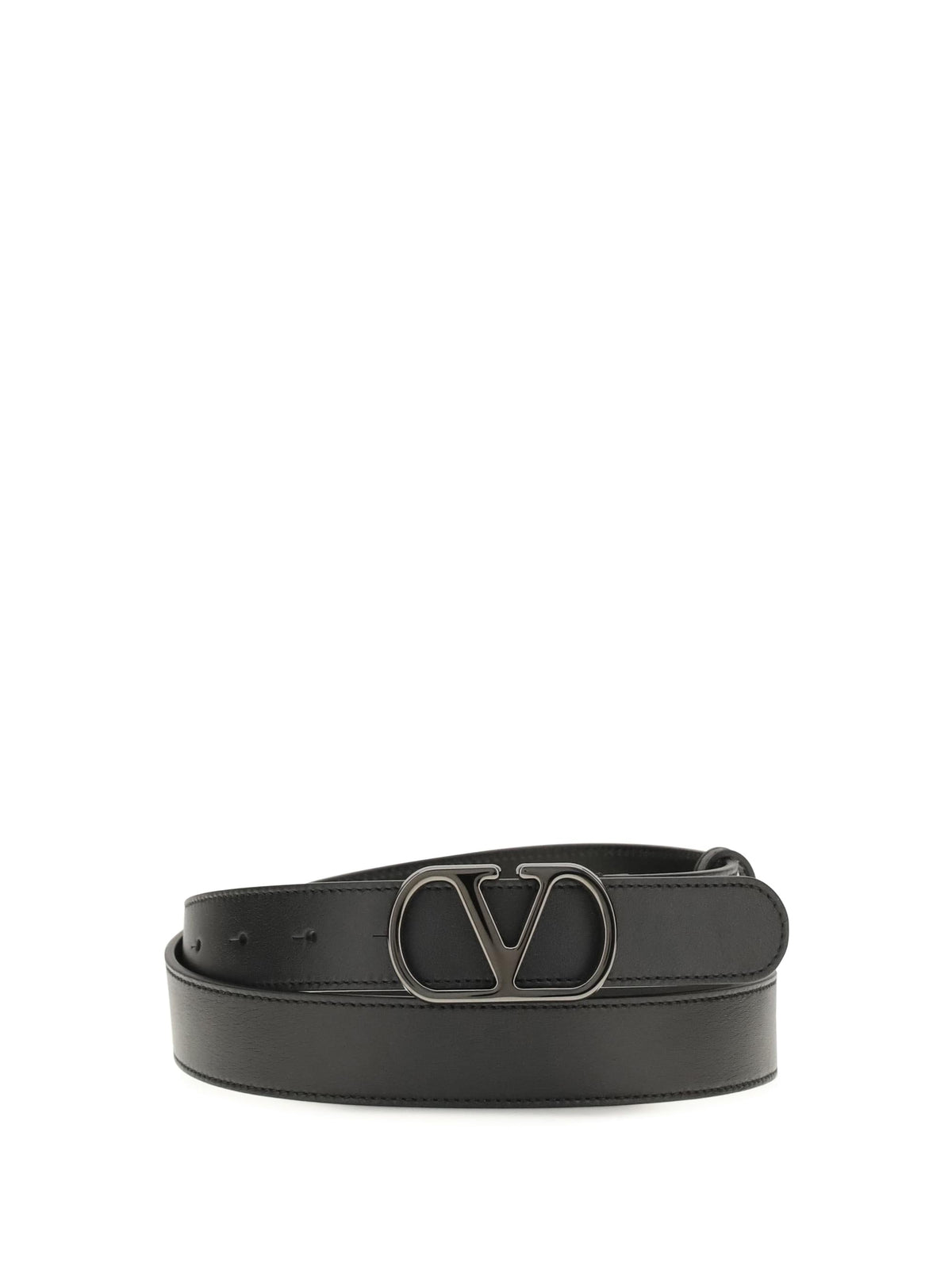 Valentino Garavani Men Vlogo Signature Leather Belt