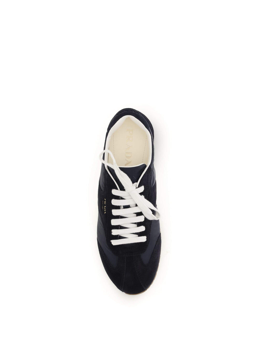 Prada Men Suede And Fabric Sneakers