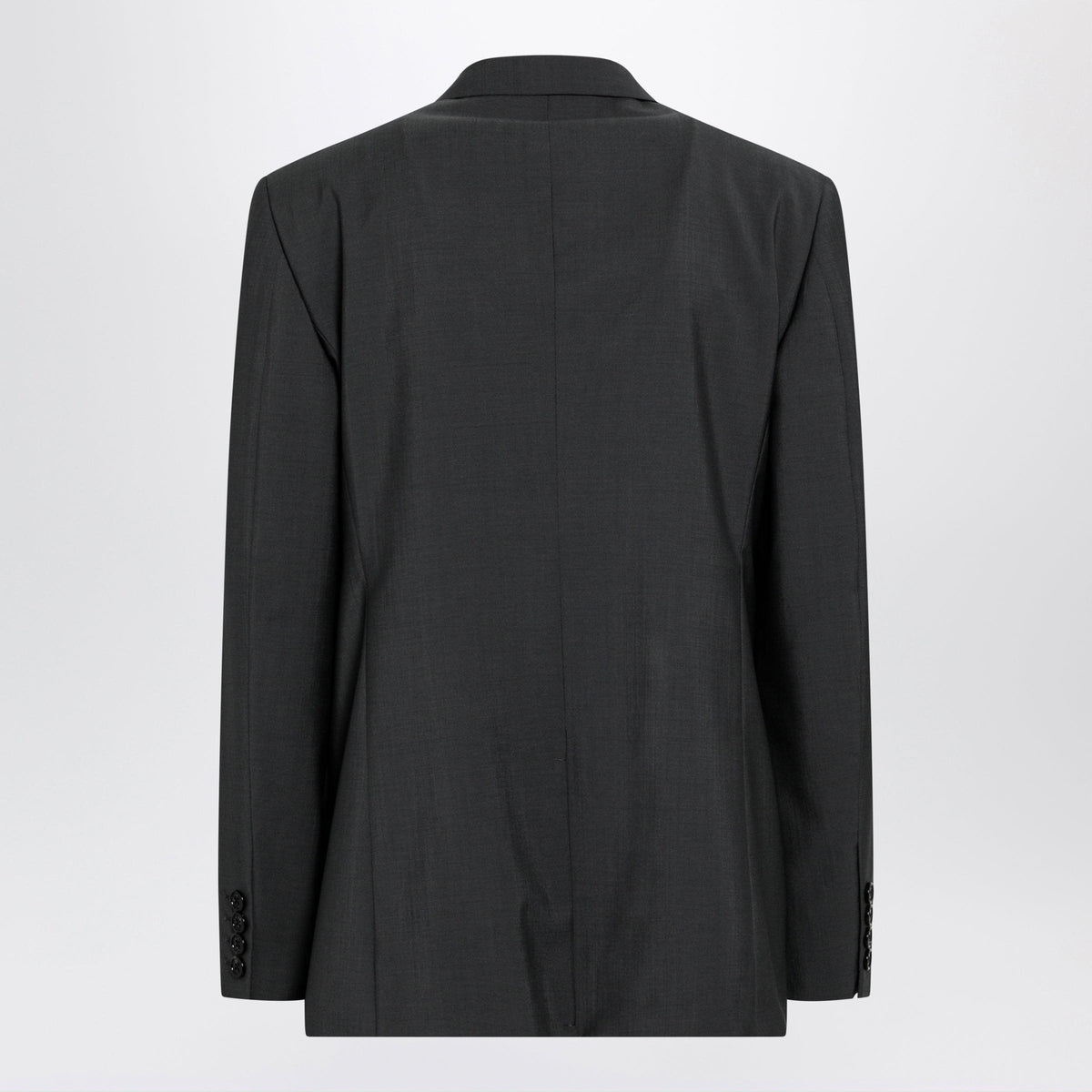 Valentino Single-Breasted Wool And Mohair Jacket In Black Men