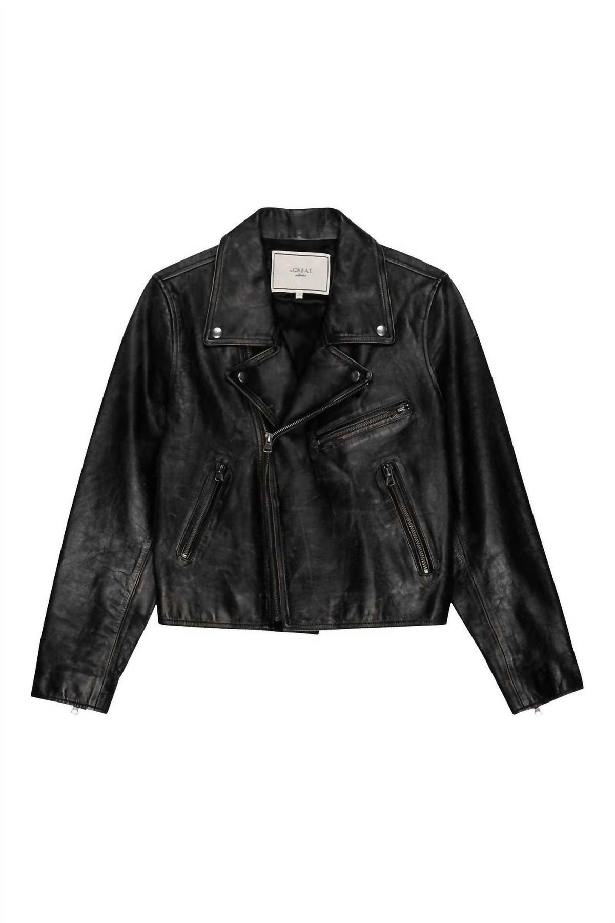 Perfect Leather Jacket In Worn Black