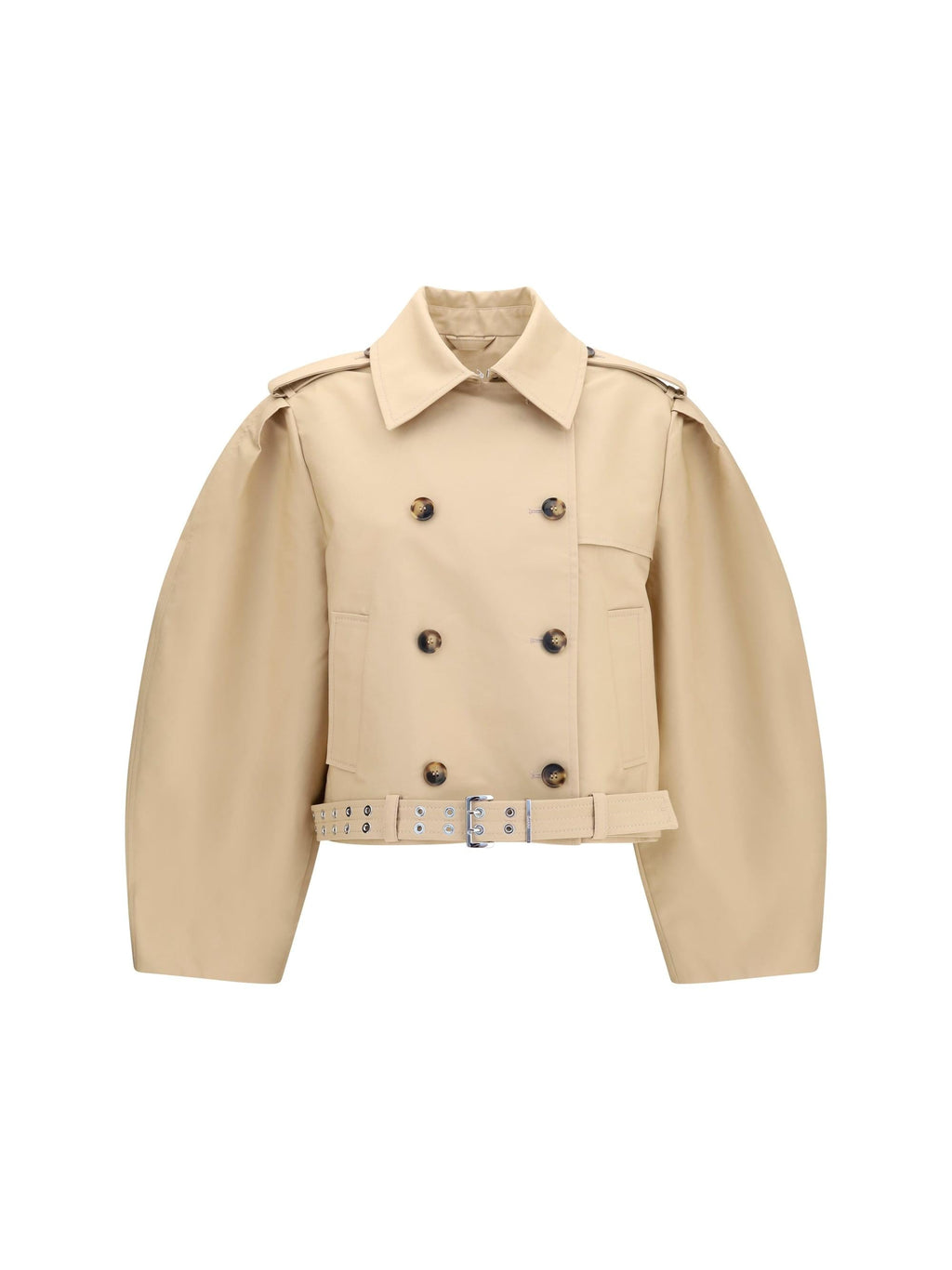 Ganni Women Double-Breasted Belted Jacket