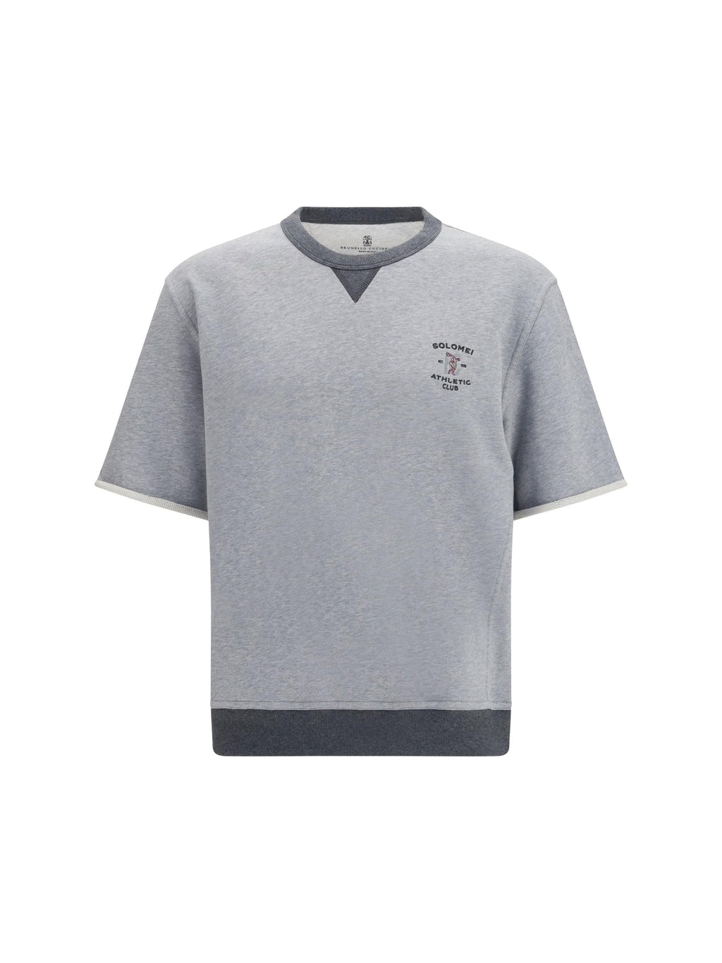 Brunello Cucinelli Men Melange Fabric T-Shirt